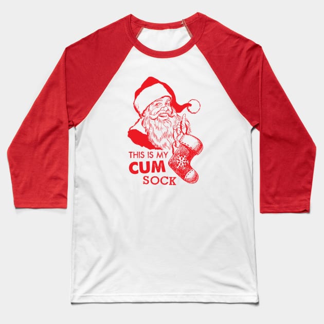 Cum Sock Baseball T-Shirt by manospd